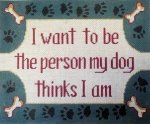 I want to be...