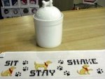 Dog Treat Jar and Canvas
