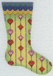 Skinny Mini Sock Diamond & Heart Pattern