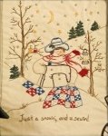 Just A Snowin & A Sewin