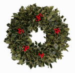 Variegated Holly Wreath 