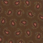 Brown spaced paisley