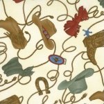Horsin Around Flannel - Tan Ropes