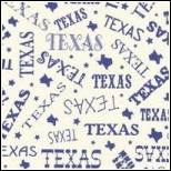 Deep in the Heart of Texas Cream with Blue
