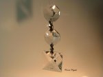 22mm Square w/2 clear octagon- CC Art 1093