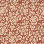 La Petite Ecole Faded Red Filagree Floral SKU# 13565-11 7/8 Yard End of Bolt Piece