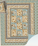 Windflower Quilt kit -Blue- for Wilmington Prints-Queen Size-82x100