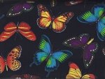 Timeless Treasures Butterflies  Black gm-c4379