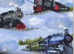 Timeless Treasures Trains by Gail Cadden C9166