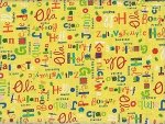 P&B Textiles What a World 00363 Yellow 