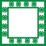 4-H Large Frame Clovers Laser Die Cut