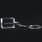 Crystal Key Chain-Rectangle