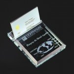 Glass Business Card Holder