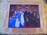 Laser Engraved Wedding Frame 