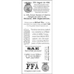 FFA Fast Facts Sticker Sheet