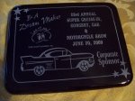 Black Piano Finished Engraved Plaque