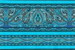 Kashmir Stripe by Jinny Beyer - Turquoise