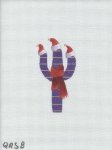 Purple Cactus with hats-QRS 8