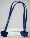 Royal Blue Leather Purse Handles from Cindy's Button Company