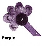 MISS OVAL PURPLE LEATHER PURSE HANDLES