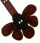MISS OVAL BROWN LEATHER PURSE HANDLES 24