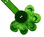 MISS OVAL GREEN LEATHER HANDLES 24