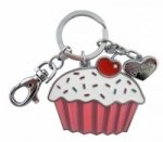 Vanilla Cupcake Key Chain