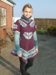 Poncho with Loose Sleeves
