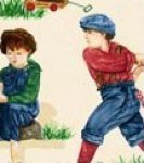 Boys will be Boys Vintage Print on Cream