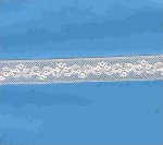 French Maline White Insertion Lace 1/2