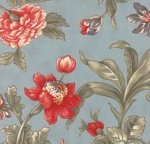 Moda - 3 Sisters - Etchings - Aqua  - 4061 13
