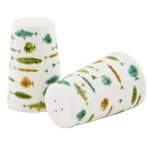 Charley Harper School of Fish Salt and Pepper Shaker Set Mid Century Modern Design Todd Oldham Free USA  Shipping