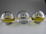 Factice Perry Ellis 360 SET OF THREE Glass Factice Perfume Display Bottles JH137