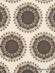 Dwell Studio Suzani Medallion Toffee Modern Ethnic Chic Tribal Style Linen Texture Weave Heavy Weight Cotton Fabric Drapery Fabric Suzanni HDA032