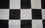 Black and White Checkered Soft Flannel Race Car Nascar Cotton Fabric with backing AB081