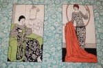 Sewing Fashion Designer Vintage Worth Vogue Style Dress Making Collection Pattern Retro Dress Cotton Fabric Quilt Fabric Panel AC027