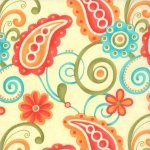Sassy Large Paisley Cream 17641-11