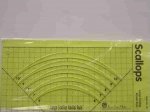 Large scallop radial rule