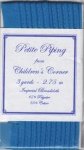 Petite Piping - Banner Blue