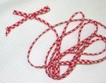 Spaghetti Bias Tubing - Red Check