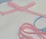Spaghetti Bias Tubing - Pink Check
