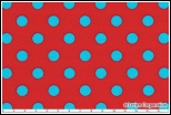 Lecien - Red with Turquoise Dot