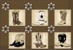 Buckaroo Blocks Brown - 92