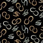 Round Up Horseshoes Black - 6127B