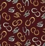 Round Up Horseshoes Maroon - 6127M