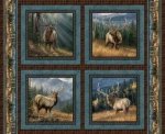 Calling the Herd Elk Pillow Panel - 38648