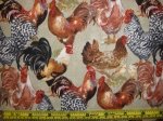 Bradley Roosters & Chicks Sage - C7516