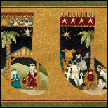 The Great I Am Stocking Panel - 7451-33