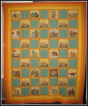 CALIFORNIA SCENES PAINTED QUILT a prize winner