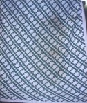 JACOBS LADDER VINTAGE QUILT, green and white